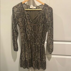 Chic Snake Print Dress